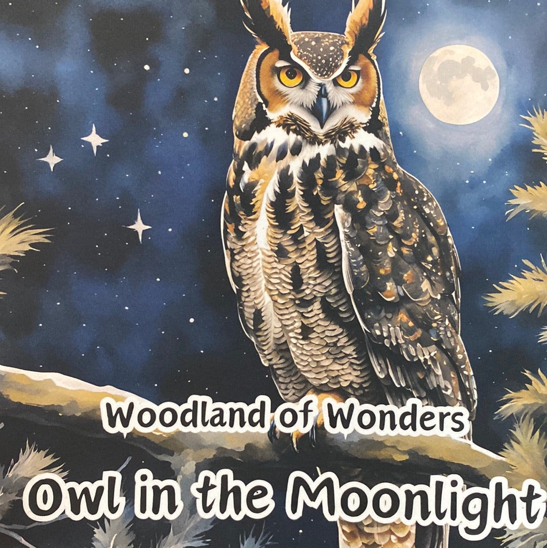Owl in the moonlight