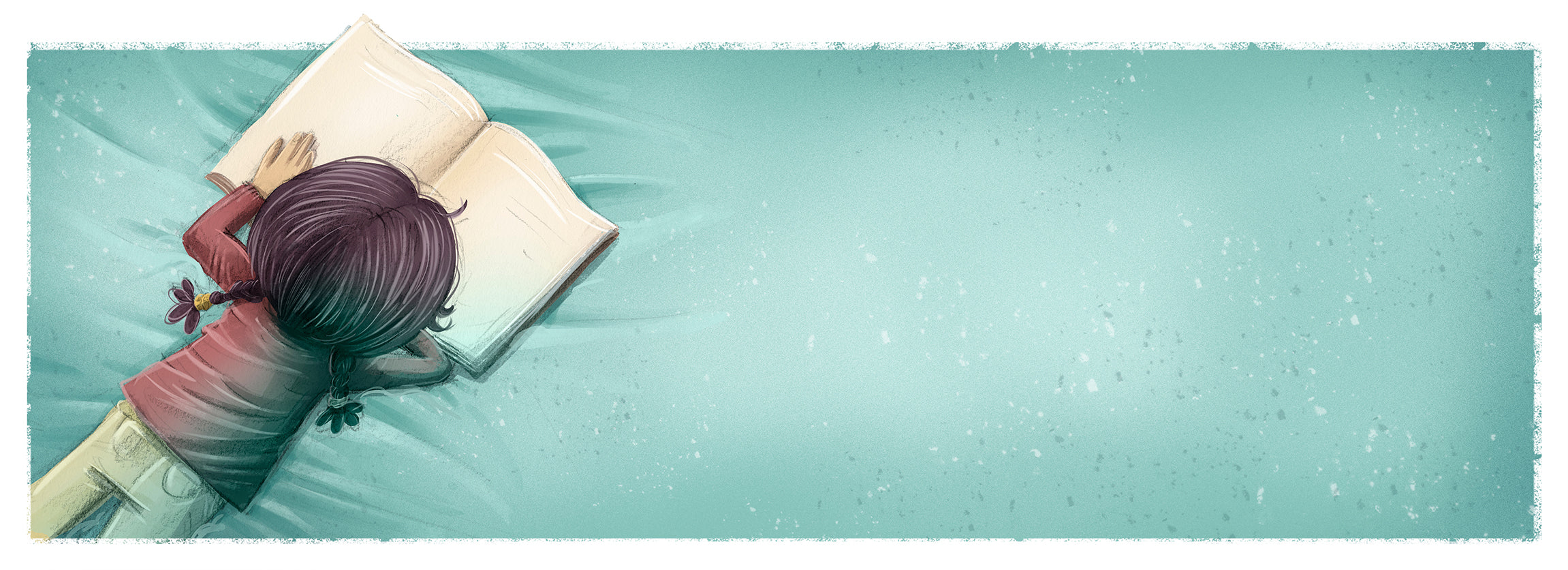 pen and page header banner for children's books