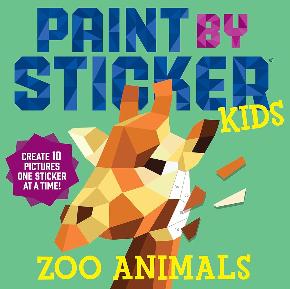 Paint by Stickers Zoo Animals