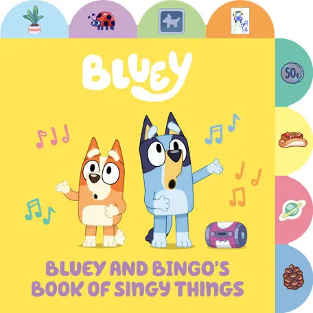 Bluey and Bingo singy things