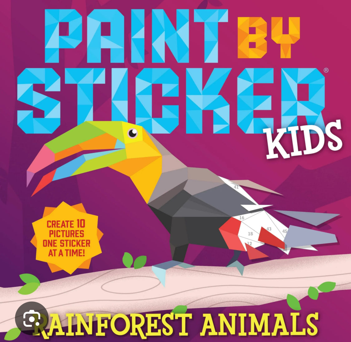 Paint by Sticker Rainforest Animals